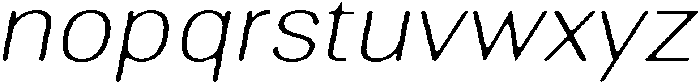 AltavionSoft ThinSemExpIta otf (100) Font LOWERCASE