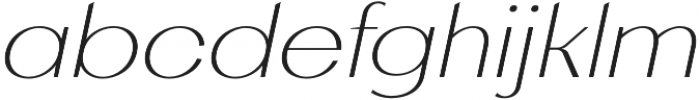 AlterGlam Thin Italic otf (100) Font LOWERCASE