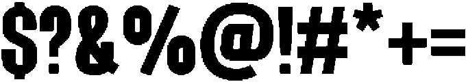 Alterhard Black otf (900) Font OTHER CHARS