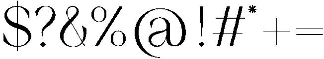 Alternative otf (400) Font OTHER CHARS