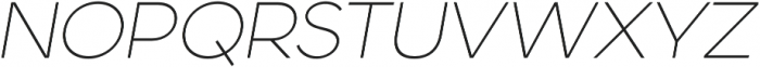 Alterwave Thin Italic otf (100) Font UPPERCASE