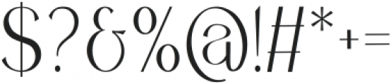 Althea otf (400) Font OTHER CHARS