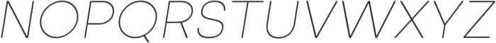 Altone Thin Oblique ttf (100) Font UPPERCASE