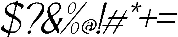 Altovix Italic otf (400) Font OTHER CHARS