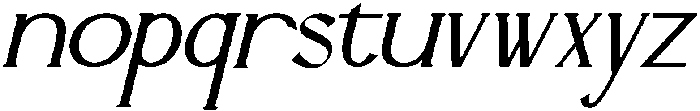 Altovix Italic otf (400) Font LOWERCASE