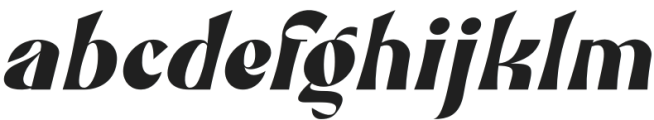 Altrage Italic otf (400) Font LOWERCASE