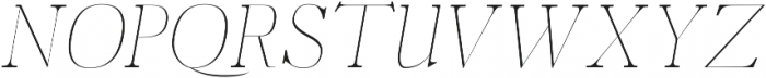 Aludra Thin Italic otf (100) Font UPPERCASE