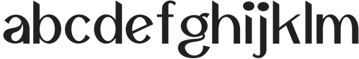 Alugara otf (400) Font LOWERCASE