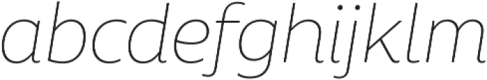 Alvar Essential Thin It otf (100) Font LOWERCASE