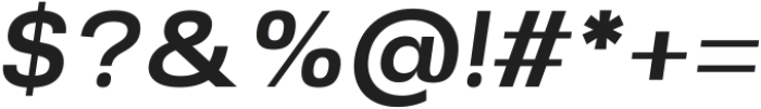 Alvara Sans Semi Bold Italic ttf (600) Font OTHER CHARS