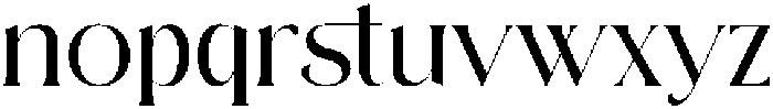 Alveng otf (400) Font LOWERCASE