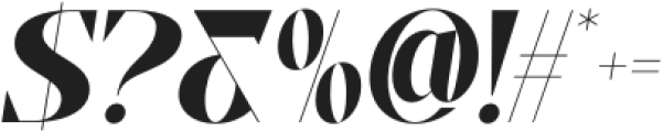 Alverd Italic otf (400) Font OTHER CHARS