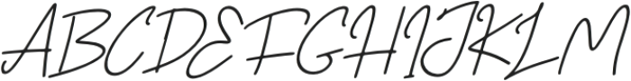 Alvero Signature Italic Italic otf (400) Font UPPERCASE