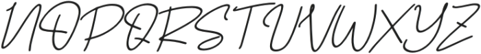 Alvero Signature Italic Italic otf (400) Font UPPERCASE