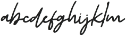 Alvero Signature Italic Italic otf (400) Font LOWERCASE