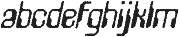 Alverus Rough Italic otf (400) Font LOWERCASE