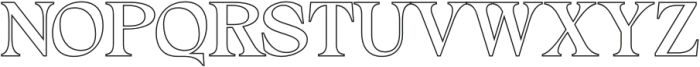 Alvinus Outline otf (400) Font UPPERCASE