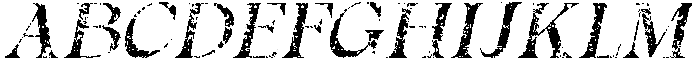 Alvinus Stamp Italic otf (400) Font UPPERCASE