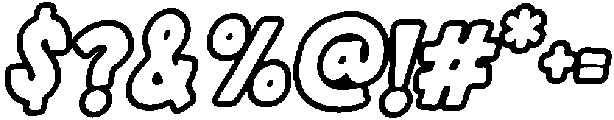 Alvoka Italic Outline otf (400) Font OTHER CHARS