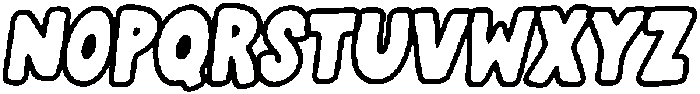 Alvoka Italic Outline otf (400) Font UPPERCASE