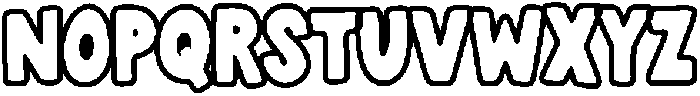 Alvoka Outline otf (400) Font LOWERCASE