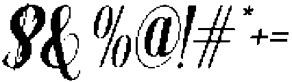Alvora Italic otf (400) Font OTHER CHARS