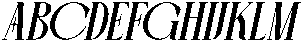 Alvora Italic otf (400) Font UPPERCASE