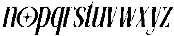 Alvora Italic otf (400) Font LOWERCASE