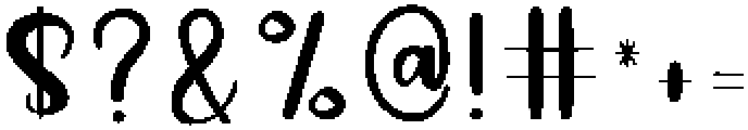 Always Regular otf (400) Font OTHER CHARS