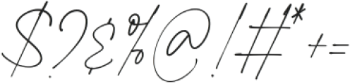 Always Rightlove Script otf (400) Font OTHER CHARS