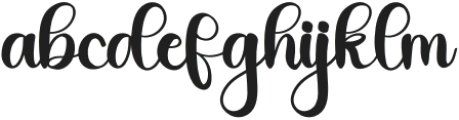 Always Together Regular otf (400) Font LOWERCASE