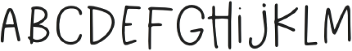 AlwaysAndForever Regular otf (400) Font LOWERCASE