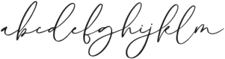 Alyson Signature otf (400) Font LOWERCASE