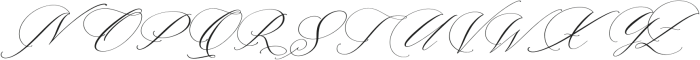 Alysthia Italic otf (400) Font UPPERCASE
