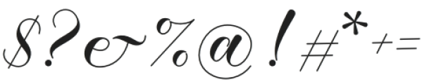 Alyusa Regular otf (400) Font OTHER CHARS