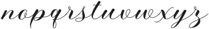 Alyusa Regular otf (400) Font LOWERCASE