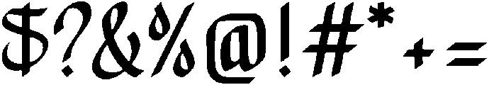 alamsyah otf (400) Font OTHER CHARS