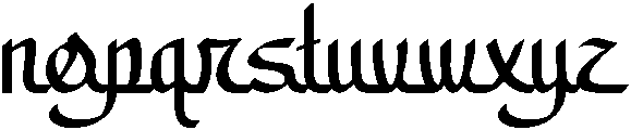 alamsyah otf (400) Font LOWERCASE