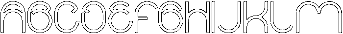 alberto-Hollow otf (400) Font UPPERCASE