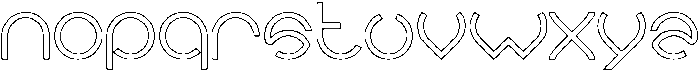 alberto-Hollow otf (400) Font LOWERCASE