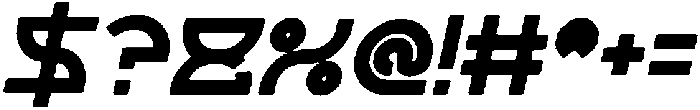 alexey Bold Italic otf (700) Font OTHER CHARS