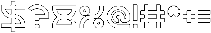 alexey-Hollow otf (400) Font OTHER CHARS