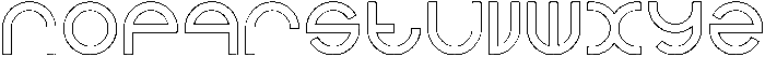 alexey-Hollow otf (400) Font LOWERCASE