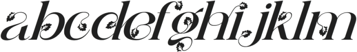 alketa regular italic otf (400) Font LOWERCASE