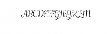 Aleandra Script Font UPPERCASE