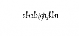 Aleandra Script Font LOWERCASE