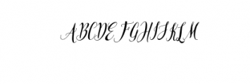 Alejandra Italic.otf Font UPPERCASE