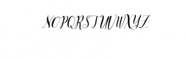 Alejandra Italic.otf Font UPPERCASE