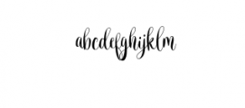 Alejandra.otf Font LOWERCASE