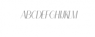 Alex-ThinItalic.otf Font UPPERCASE